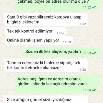 Yanlış Adres Nedeniyle Siparişim Teslim Edilemiyor