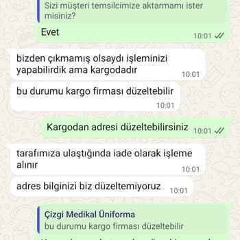 Yanlış Adres Nedeniyle Siparişim Teslim Edilemiyor