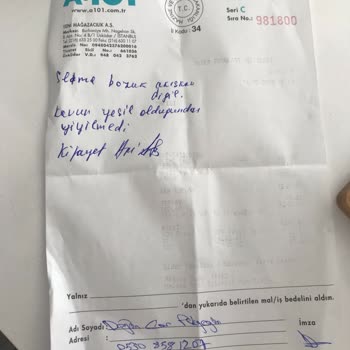 A101 Çiğli Mağazasında Personel Kaynaklı Olumsuz Müşteri Deneyimi