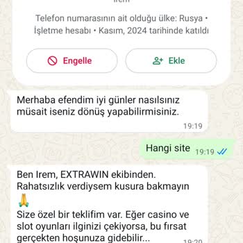 WhatsApp Üzerinden Vaat Edilen Bonus Sonrası Engellenmek