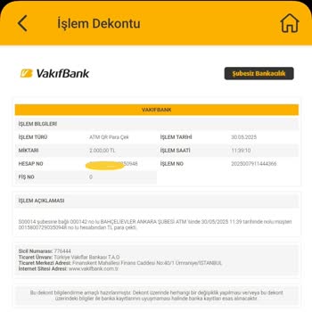 ATM'den Para Çekme Sorunu Ve Geciken İade