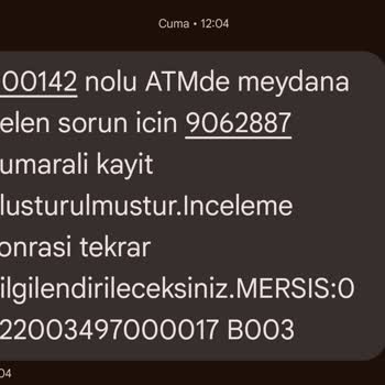 ATM'den Para Çekme Sorunu Ve Geciken İade