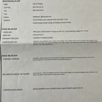 HP Victus Bilgisayarımda Sürekli Arızalar Ve Servis Sorunları