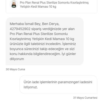 Teslim Alınmayan Ürün İçin İşlem Tamamlandı Görünüyor