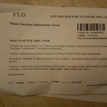 Kısa Sürede Yırtılan Ayakkabıya Değişim Yapılmadı