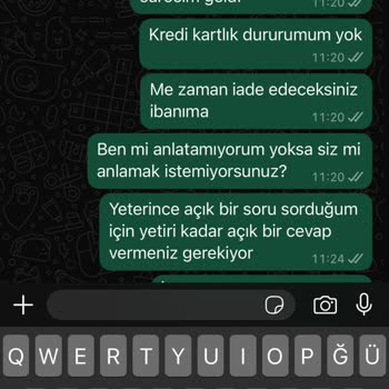 İade Sürecinin Gecikmesi Ve Ücretin Hala Yatırılmaması