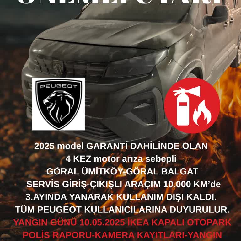 Sıfır Araçta Motor Yangını: Güvenlik Ve Sorumluluk Krizi