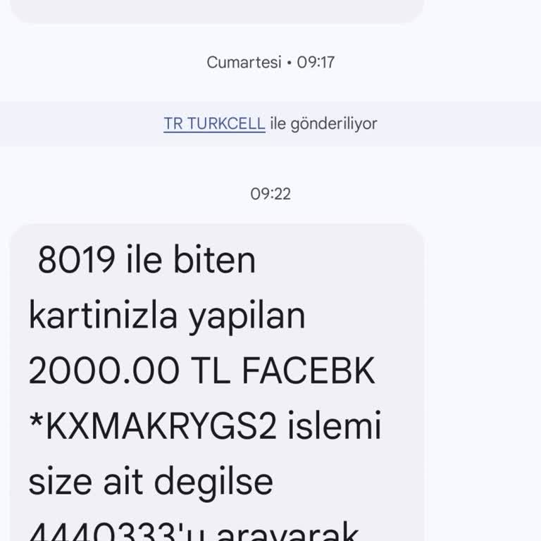 İzinsiz Kart İşlemi Ve Güvenlik Açığı Endişesi