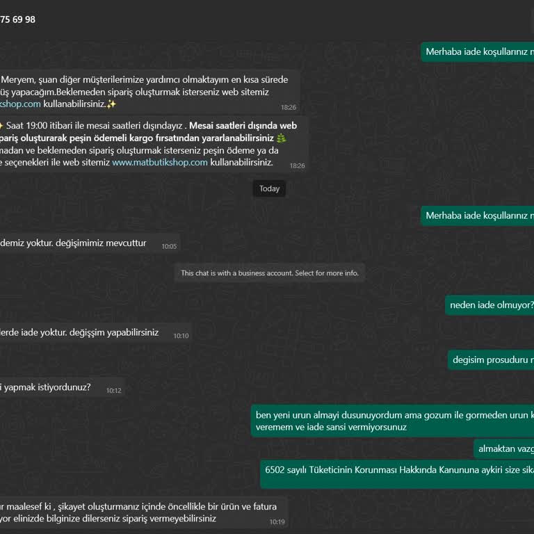 İade Talebine Olumsuz Yaklaşım Ve Müşteri Memnuniyetsizliği