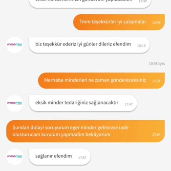 Eksik Gönderilen Minderler Ve İlgisiz Müşteri Hizmeti