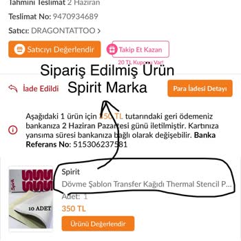 Siparişimdeki Ürün Farklı Ve Markasız Geldi