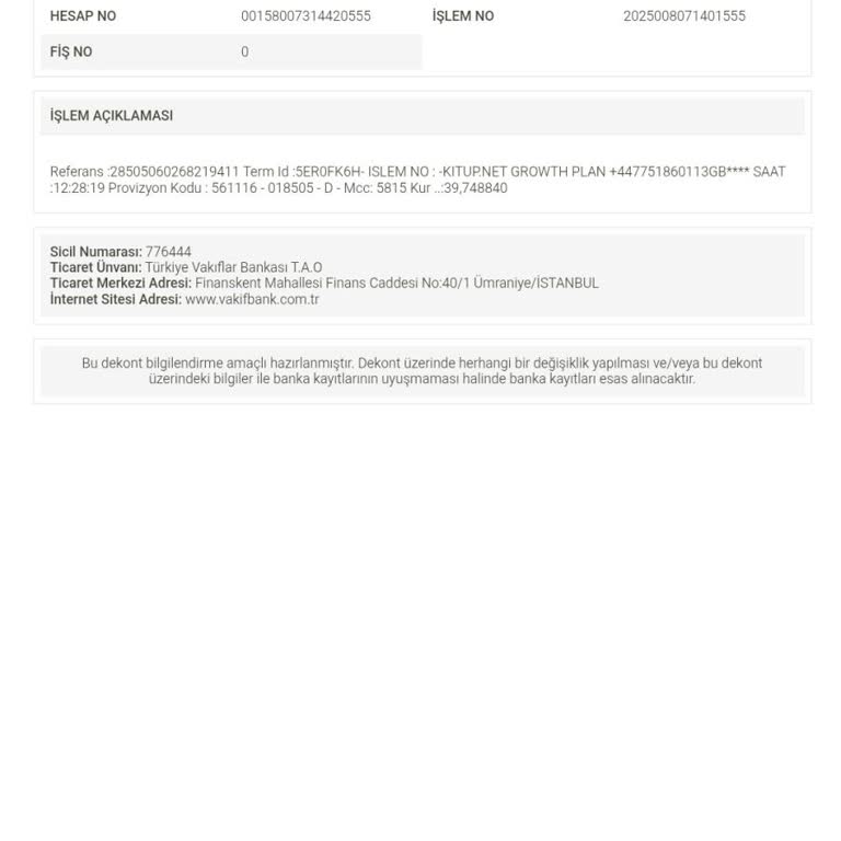 Kullanılmayan Uygulama İçin Bilgim Dışında Para Çekildi