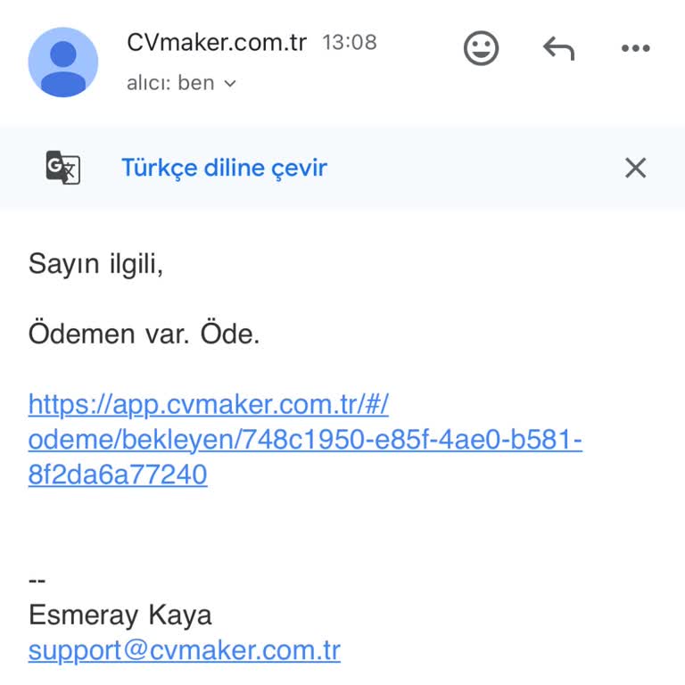 CV Maker'da Otomatik Üyelik Ve Haksız Ödeme Talebi