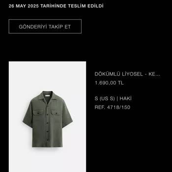 Zara'dan Aldığım Gömlekte İlk Yıkamada Yaka Açılması Hayal Kırıklığı Yarattı