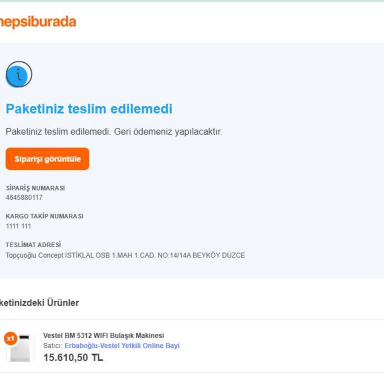 Siparişim Zam Sonrası Habersiz İptal Edildi Müşteriyle İlgisiz İletişim