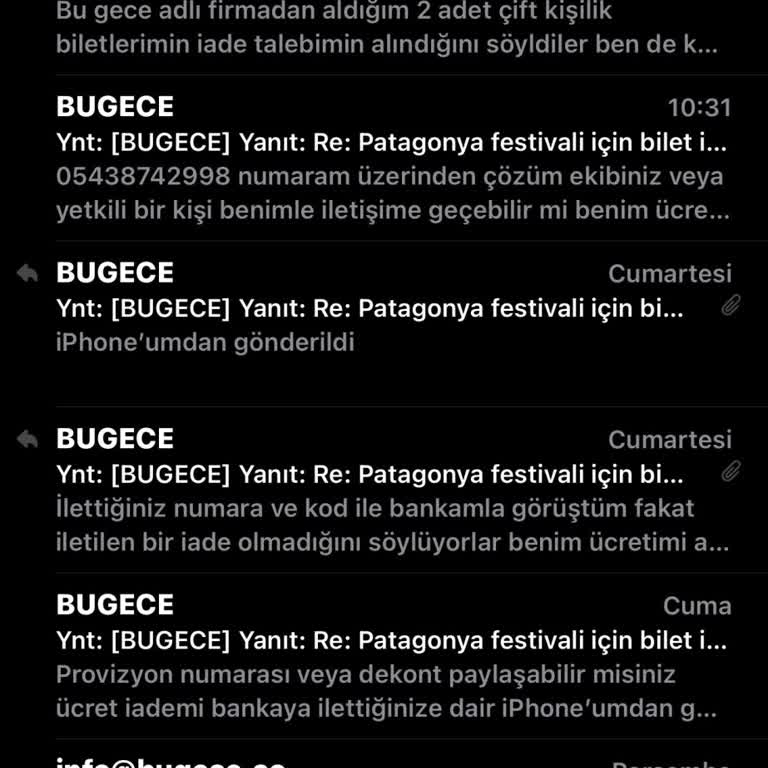 Festival Bileti İadesi Yapılmadı, Müşteri Hizmetlerine Ulaşılamıyor