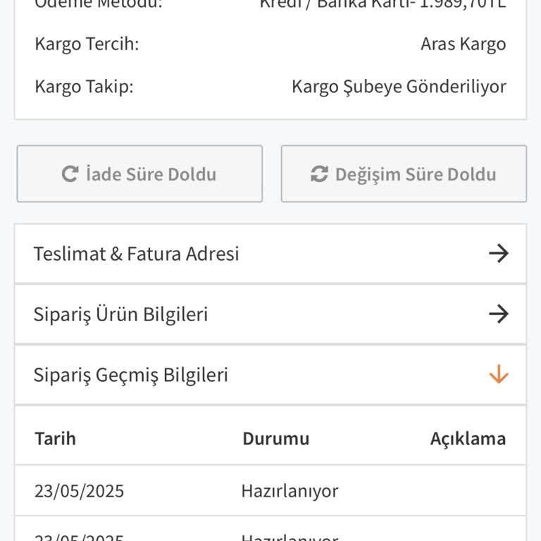 Siparişler Gönderilmiyor, İade Ve İletişim Sorunu Yaşanıyor