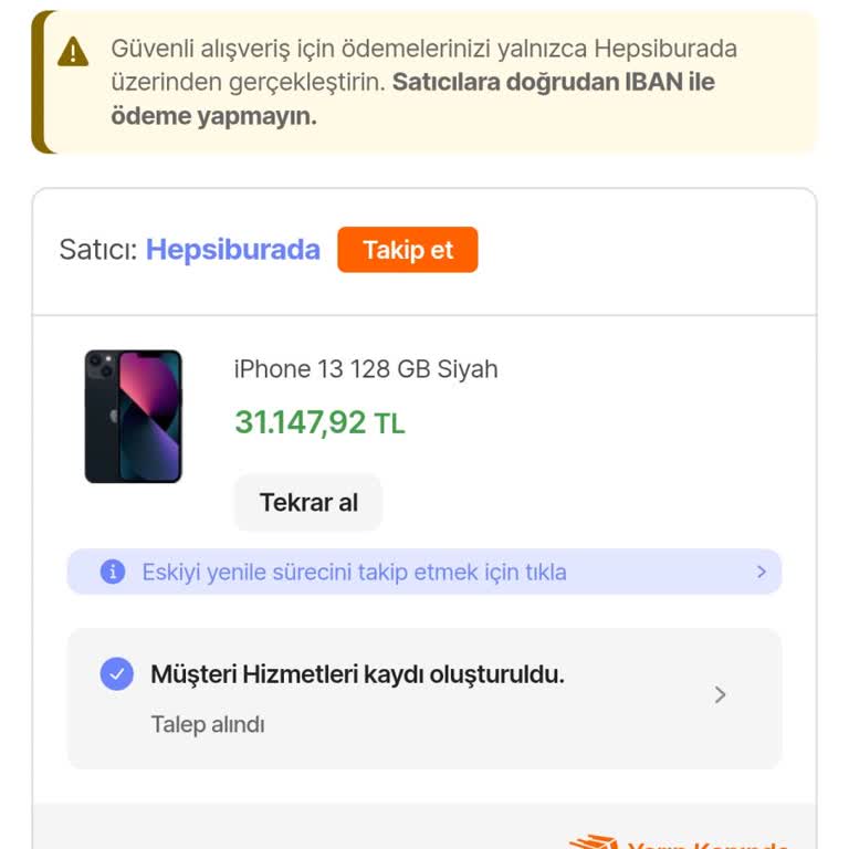 Hepsiburada'nın 'Yarın Kapımda' Sözü Yerine Getirilmedi, Müşteri Hizmetleri İlgisiz