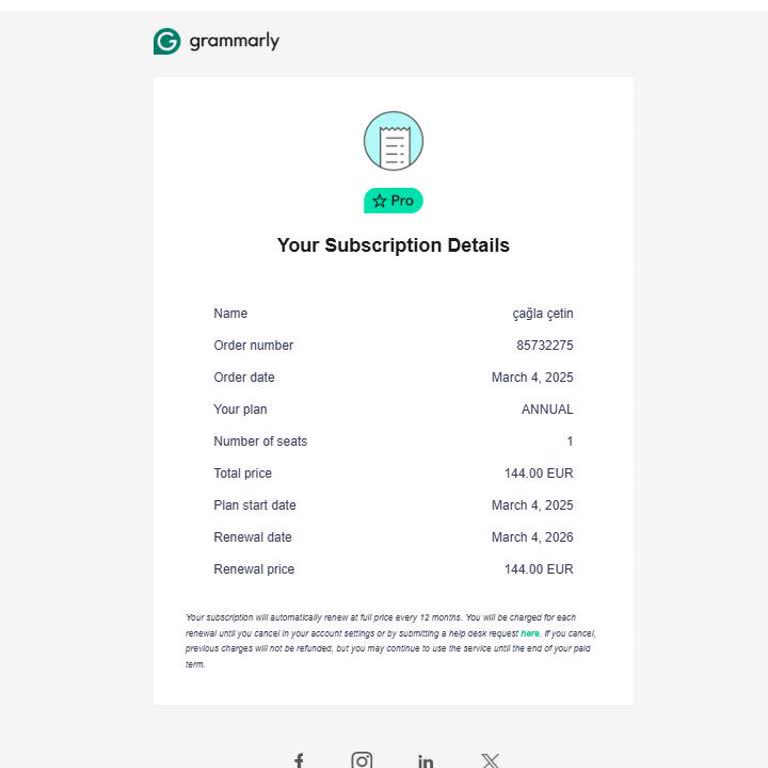 I Got Charged Without Knowing by Grammarly and They Refuse to Refund Me