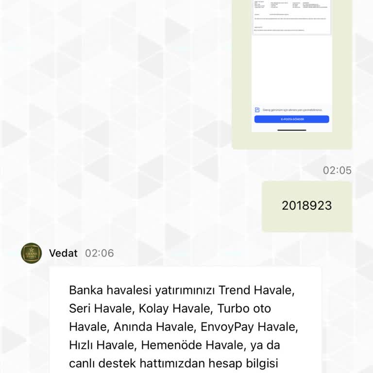 GrandPashaBet Site Yatırılan Parayı Hesaba Geçirmiyor Müşteriyle İlgilenmiyor