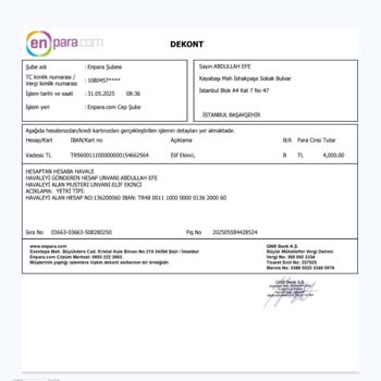 Yatırdığım Para Hesabıma Geçmedi, Destek Yetersiz