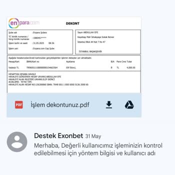Yatırdığım Para Hesabıma Geçmedi, Destek Yetersiz