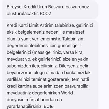 Kredi Kartı Limit Artırımı Sürecinde Sürekli Eksik Belge Sorunu Ve Mağduriyet