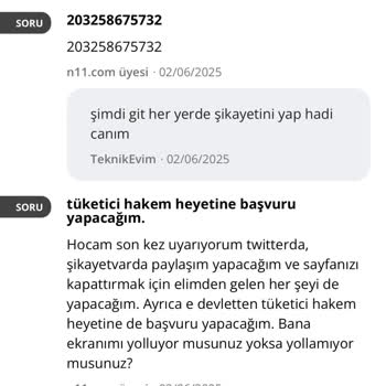 Satıcıdan Yetersiz Destek Ve Olumsuz İletişim Deneyimi