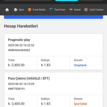 Çekim Talebinin Reddedilmesi Ve Bakiye Kaybı