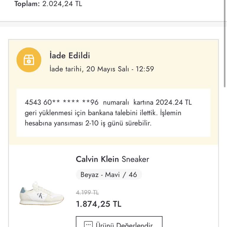 Boyner Para İadesi Yapılmadı Müşteri Sürekli Oyalandı