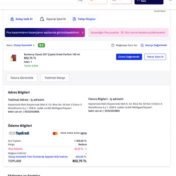 Siparişimde Ambalaj Ve Ürün Tutarsızlığı Yaşadım