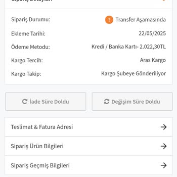 Bayramda Siparişim Gelmedi, İade Ve İletişim Sağlanmıyor
