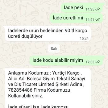 İade Ücretinde Haksız Kesinti Yapıldı