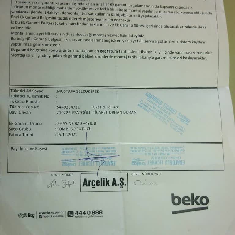 Ek Garanti Kabul Edilmiyor, Mağdur Edildik!