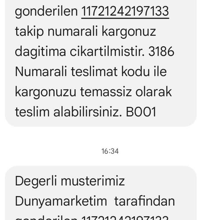 Sürat Kargo Bayraktepe Şubesi Teslimat Sorunu
