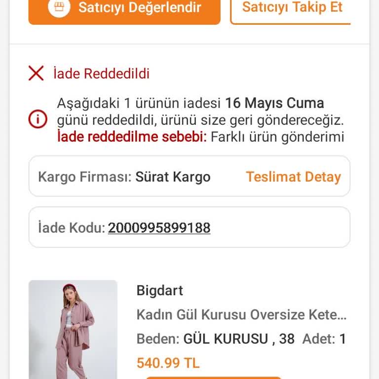 İade Sürecinde Yanlış Ürün Ve Geciken Para İadesi Mağduriyeti