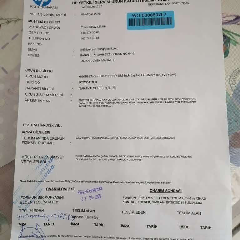 Servis Sürecinde Parça Bekleme Mağduriyeti Ve Garanti Sorunu