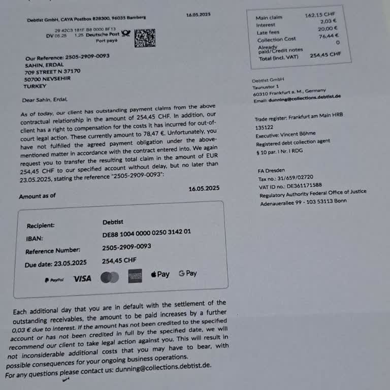 Ödeme Yapmama Rağmen Ekstra Borç Çıkartılması