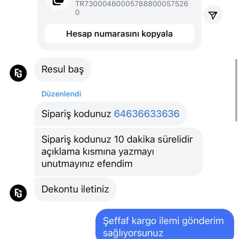 Sipariş Numarası Değişikliği Ve İletişimsizlik Sorunu