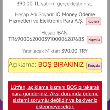 Para Yatırma İşlemim Hesabıma Yansımadı, Destek Sonuçsuz Kaldı