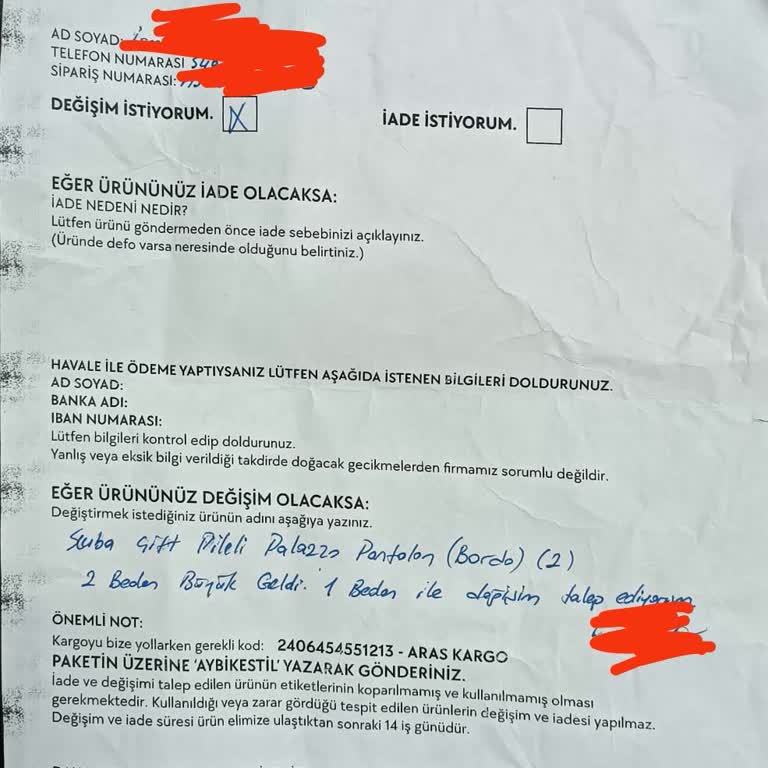 Değişim Hakkı Kullanılamadı, Kuponlarım Yandı Ve Ekstra Kargo Ücreti Talep Edildi
