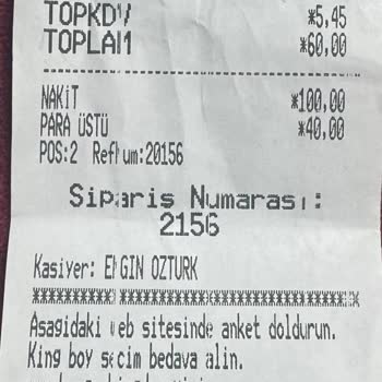 Burger King'de Hizmet Ve Hijyen Hayal Kırıklığı