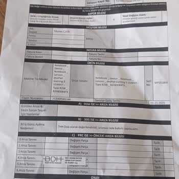 Lenovo İdeapad Gaming 3 Bilgisayarımın Garanti Ve Değişim Sürecinde Yaşadığım Sorunlar