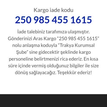 İade Sürecinde Gecikme Ve İlgisizlik Yaşadım