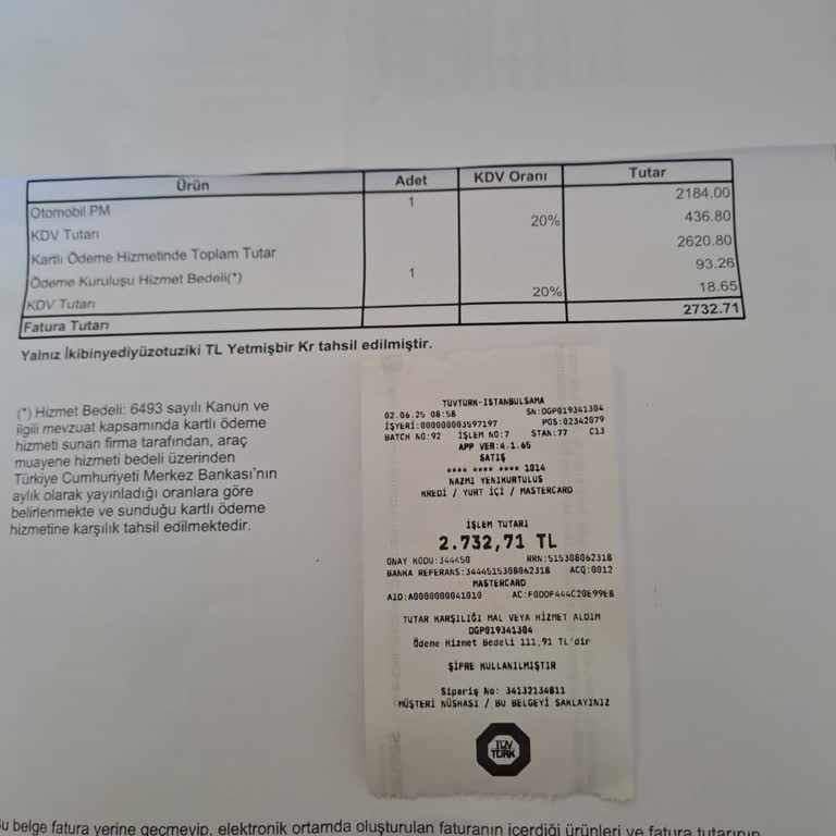 Araç Muayenesinde Kredi Kartı Komisyonu Haksız Tahsil Edildi