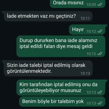 Dyson İade Talebim Onaylanmadan İptal Edildi, Müşteri Hizmetleri Çözüm Sunmadı