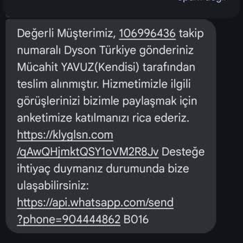 Dyson İade Talebim Onaylanmadan İptal Edildi, Müşteri Hizmetleri Çözüm Sunmadı