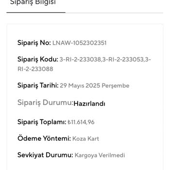 Taahhüt Edilen Sürede Kargolanmayan Ürünler Ve İletişim Eksikliği