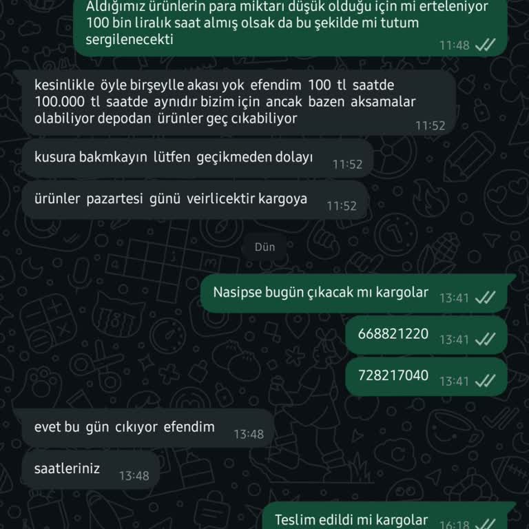 Stokta Olmayan Ürün Satışı Ve Geciken Kargo Nedeniyle Mağduriyet