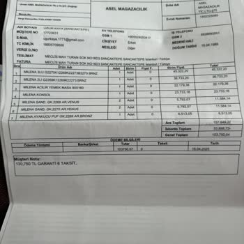 Eksik Ve Hasarlı Salon Takımı Teslimatı, İlgisiz Hizmet